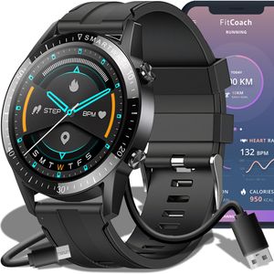 Smartwatch Bluetooth Touchscreen Armbanduhr Blutdruckmessung Smartband Wasserdicht Fitness Armband Pulsmesser Uhr Android IOS Damen Herren Retoo