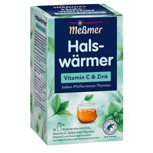 Meßmer Halswärmer mit Zink Vitamin C Salbei und Thymian 16 Beutel