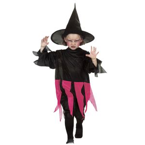 Kinder Hexe Kostüm & Hut # Halloween Karneval Verkleidung Mädchen # Gr. 116
