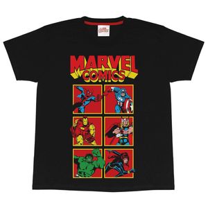 Marvel - Heroes T-Shirt für Jungen PG1297 (140) (Schwarz)