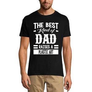 Herren Grafik T-Shirt Die beste Art von Vater erzieht eine Plastikkunst – The Best Kind Of Dad Raises A Plastic Art – Öko-Verantwortlich Vintage