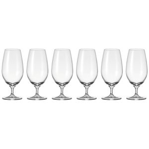 Leonardo Cheers Biertulpe 6er Set, Bierglas, Pilsglas, Bier Glas mit Stiel, 430 ml, 61702