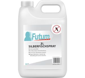 FUTUM 2L Silberfische Spray Mittel gegen Silberfischchen Köder Falle Silberfisch Abwehr