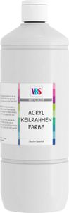 VBS Acryl-Keilrahmen Farbe, 1000 ml Titanweiß
