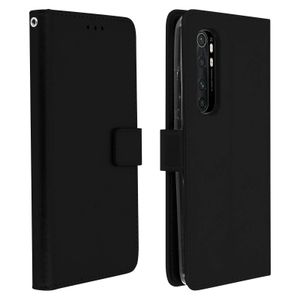 Flip Stand Case Brieftasche & Standfunktion für Xiaomi Mi Note 10 Lite – Schwarz