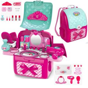 COIL Kosmetik-Set Kinder-Make-up-Set, Make-up-Spielzeug für Mädchen 21 -tlg, Rollenspiel für Kinder, tragbares Spielzeug, ‎22x13x28 cm