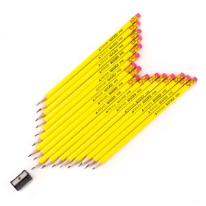 Tritart Bleistifte | 160 Bleistifte mit HB Mine + Radiergummi | HB Bleistift Set mit angespitzter Mine für Schule + Büro + Skizzieren | Holz-Bleistifte zum Zeichnen + Schreiben