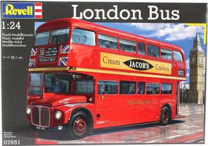 Revell 07651 London Bus Rot Doppeldeckerbus England Modell Bausatz 1:24 in