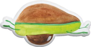 Mr. & Mrs. Panda Kissen Kuscheltier Avocado Yoga 45 cm - Weiß - Geschenk, Tierkissen, Veggie, Gesund, Stofftier, Vegan, Plüschtier, haha, Avocado Yoga Vegan
