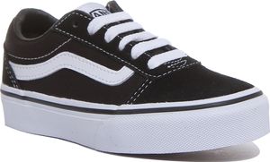 Vans Ward Old Skool Klassische Turnschuhe für Kinder zum Schnüren in Schwarz-Weiß (30; Schwarz-Weiss)