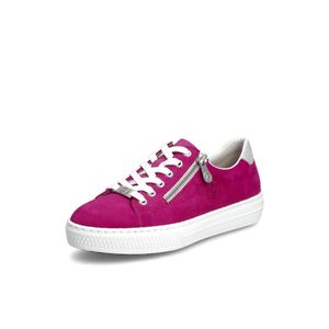 Rieker Damen Sneaker Leder MemoSoft Reißverschluss L59L1, Größe:38 EU, Farbe:Pink