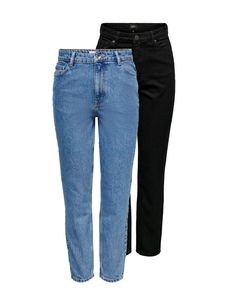 ONLY Damen Jeans-Hose OnlJagger High Mom Ankle Dnm Noos Denim Knöchellang, Farbe:Schwarz, Jeans/Hosen Neu:27W / 32L