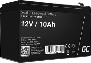 Green Cell® AGM 12V 10Ah Akku VRLA Blei-Batterie Bleiakku Ersatzakku Gelakku Akkubatterie Zyklenfest Unbemann UPS | USV | Notstrom | USV-Anlage |UPS -Anlage | Backup-Batterie | Batteriebackup