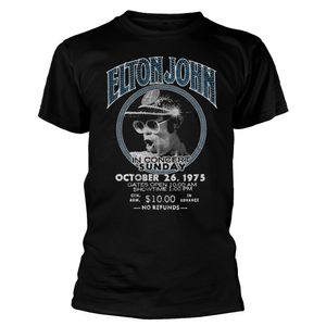 Elton John - "Live In Concert" T-Shirt für Herren/Damen Unisex RO7375 (XL) (Schwarz)
