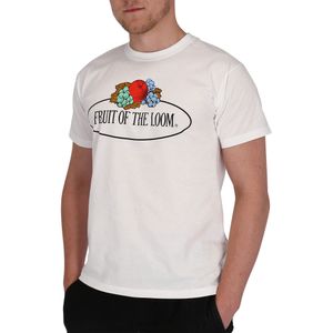 Fruit of the Loom T-Shirt mit Vintage Logo Farbe: weiß Größe: XL