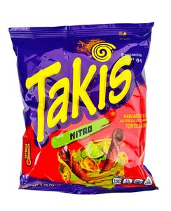 Takis | Nitro 92,3g Tortilla Chips, Hot Chilli Pepper, Scharf, USA Snack