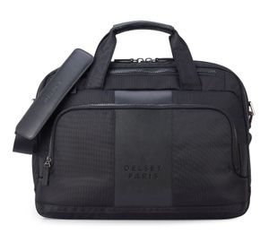 DELSEY PARIS Businesstasche Schultertasche mit Laptopfach Wagram Satchel 1 Compartment Black schwarz