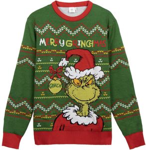 Grinch Merry Grinchmas Weihnachts-Pullover Uni  , Größe Damen:S