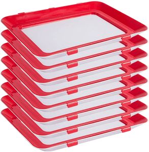 8X Aufschnitt-Box Kreatives Tablett  Lebensmittel Konservierung Essenstablett  Stapelbox Aufschnittbox Frischhaltedose