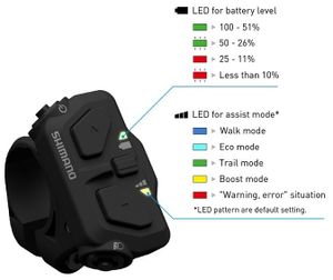 Jednostka zmiany biegów Shimano (lewa) STEPS SW-EN600-L 22,2 mm zacisk