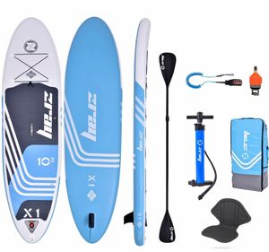 ZRAY X1 10'2" COMBO 2021 Aufblasbar Sup Board Stand up Paddle Komplette Packung mit Kajak Sitz und Doppelpaddel