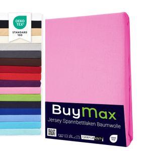 Kinder Jersey Spannbettlaken Spannbetttuch 100% Baumwolle  Größe 70x140 cm, Farbe Altrosa