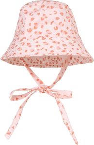 Swim Essentials UV-Sonnenhut, für Babys Mädchen altrosa mit Leoparden Muster 0-12 Monate