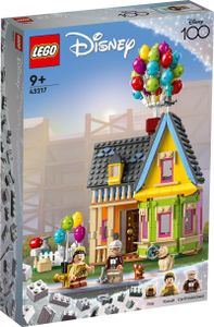 LEGO | Disney and Pixar Carls Haus aus „Oben“, baubares Spielzeug mit Luftballons, Carl, Russell und Dug-Figuren, 100. Jubiläum-Set von Disney, ikonische Geschenk-Idee 43217