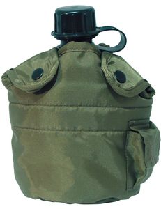 BW Bundeswehr Feldflasche US Army Style mit Bezug Oliv