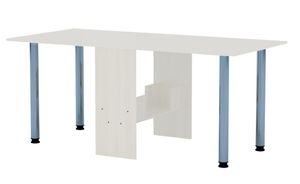 Tisch klappbar, ausklappbar , weiß, Klapptisch, Bürotisch, Funktionstisch, 374-5