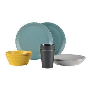 Mepal set geschirr bloom 8-teilig - pebble sortiert 105959299999