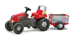 rolly toys Junior RT Trettraktor mit FarmTrailer, rot  Maße: 162x53x62 cm; 80 026 1
