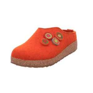 Haflinger Damen Hausschuhe Pantoffeln Grizzly Kanon 731023 , Größe:41 EU, Farbe:Rot