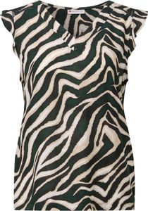 LTD QR printed volant top w.cr 36618 pine grove green Größe 34