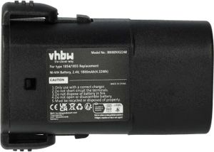 vhbw Akku kompatibel mit Moser Arco 1854 Serie Schermaschine (1800 mAh, 2,4 V, NiMH)