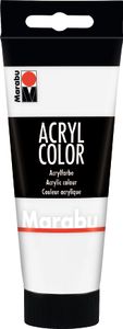 Marabu Acrylfarbe "AcrylColor" weiß 100 ml