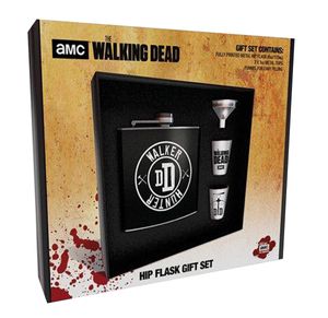 The Walking Dead Flachmann  Geschenkset -  'Walker Hunter' Flask mit Trichter