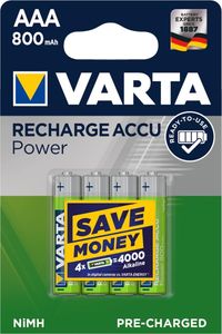 VARTA NiMH Akku "Rechargeable Accu" Micro (AAA) 800 mAh