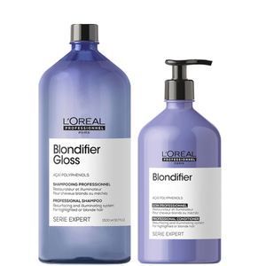 Loreal Blondifier Gloss Shampoo 1500ml + Loreal Blondifier Conditioner 500ml NEW