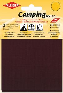 KLEIBER Camping-Flicken Nylon selbstklebend bordeaux 2 Stück