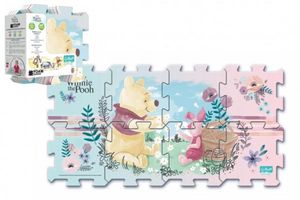 Medvedík Pú penové puzzle 32x32x1cm 8ks v sáčku 2+