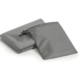 Picknickdecke PES ultraleicht 140x170 grau Polyester Schlaufen Sandheringe Tasche
