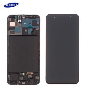 Originálny Samsung Galaxy A50 A505F LCD displej s dotykovým sklom (servisný balík) GH82-19204A / GH82-19714A / GH82-19713A Black