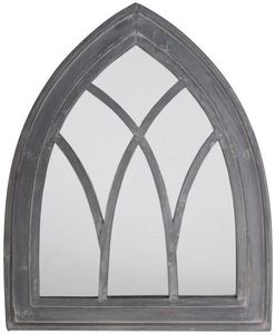 Danto Set: 3 Stück Esschert Design Spiegel Gothic, grey wash, aus Betongemisch, ca. 66 cm x 85 cm x 4 cm