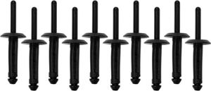 Yato YT-35980, Oscar-Niete, Nylon, Schwarz, Allzweck, 6,3 mm, 25,2 mm