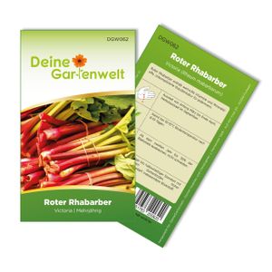 Rhabarber Victoria Samen - Rheum rhabarbarum - Rhabarbersamen - Gemüsesamen - Saatgut für 10 Pflanzen