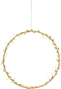 LED Gold Kranz Winny, batteriebetrieben, Timer, 38cm