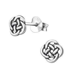 1 Paar Ohrringe 925 Sterling Silber Ohrstecker Keltisches Symbol