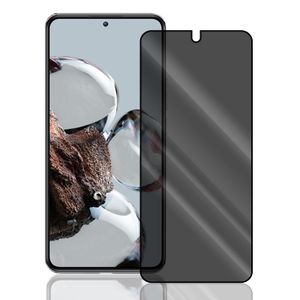 Anti Spy Panzer Folie für Xiaomi 12T / 12T Pro Privacy Displayschutzfolie Sichtschutz Glasfolie Schutzglas