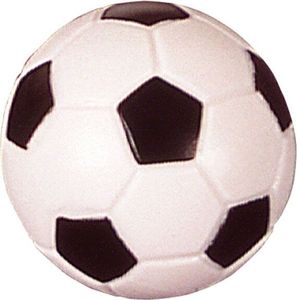 Kickerball Fussball, schwarz-weiss